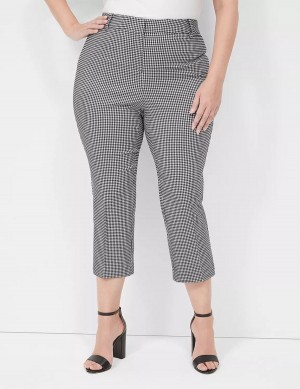 Women Lane Bryant 4-Season Slim Capri Pants Black | QRW6556RQ