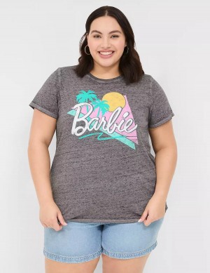 Women Lane Bryant Barbie Graphic Tee T Shirts Grey | HKX3626VP