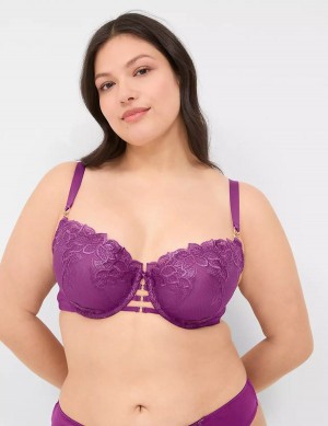 Women Lane Bryant Boost Balconette Bra Purple | FFE7928UU