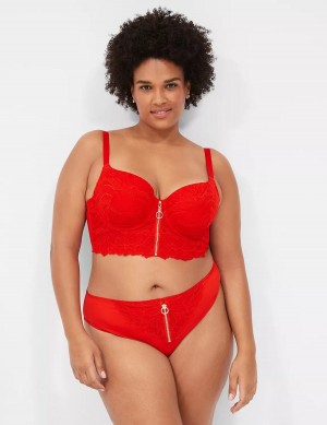 Women Lane Bryant Boost Longline Balconette Bra Red | JAB3722IP