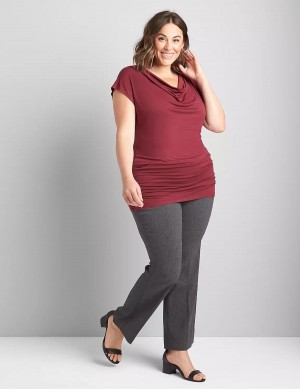 Women Lane Bryant Boot 4-Season Pants Grey | IVV7875PS