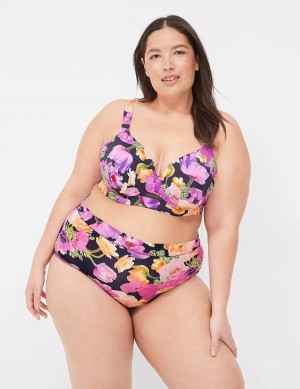 Women Lane Bryant Comfort Bliss Lightly Lined Full Coverage Bralettes Blue | COT6391OF