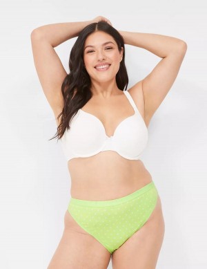 Women Lane Bryant Cotton French Cut Briefs Green | PCG5282QQ