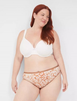 Women Lane Bryant Cotton Thong Panty Beige | PTF3258ZW