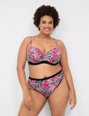Women Lane Bryant Crush Microfiber French Briefs Pink | NVD4355MR