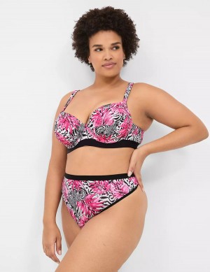 Women Lane Bryant Crush Microfiber French Thong Panty Pink | UOH1899UE