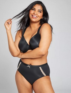 Women Lane Bryant Extra Soft Full Briefs Black | YNC10044UM