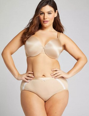 Women Lane Bryant Extra Soft Full Briefs Beige | ADI9454OU