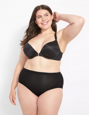 Women Lane Bryant Front-Close Boost Plunge Bralettes Black | FVB1832XH
