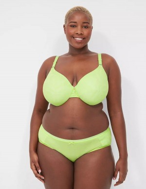 Women Lane Bryant Invisible Lace Backsmoother Full Coverage Bralettes Green | MUH9863YX