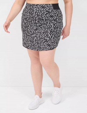 Women Lane Bryant LIVI Knit Shorts Black | LFH1421NZ