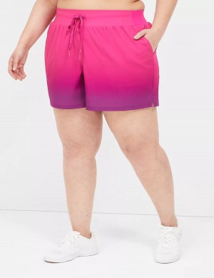 Women Lane Bryant LIVI Stretch Woven Shorts Pink | ZDV4939RK