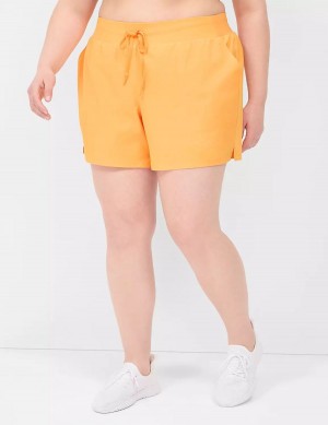 Women Lane Bryant LIVI Stretch Woven Shorts Orange | CCL8595NI