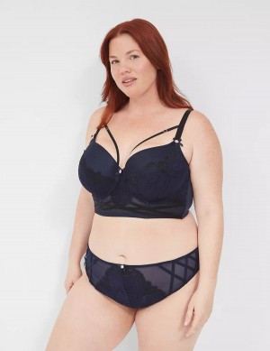 Women Lane Bryant Lace French Briefs Blue | LWD3193UN
