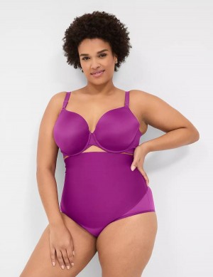 Women Lane Bryant Level 2 Totally Smooth Ultra High-Waist Briefs Purple | FCY5483YH