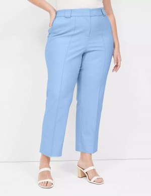 Women Lane Bryant Modern Straight Ankle Pants Blue | LWK7621PR