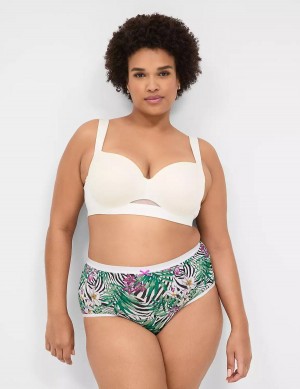 Women Lane Bryant No-Show Full Briefs White | GNM55100JK