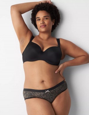 Women Lane Bryant No-Show Hipster Panty Black | BGV7640MO