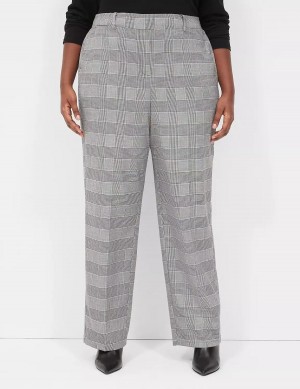 Women Lane Bryant Perfect Drape Pull-On Straight Pants Black | MAG7665JP