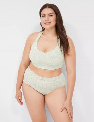 Women Lane Bryant Stretch Lace Bralettes Light Green | GBT7298LF
