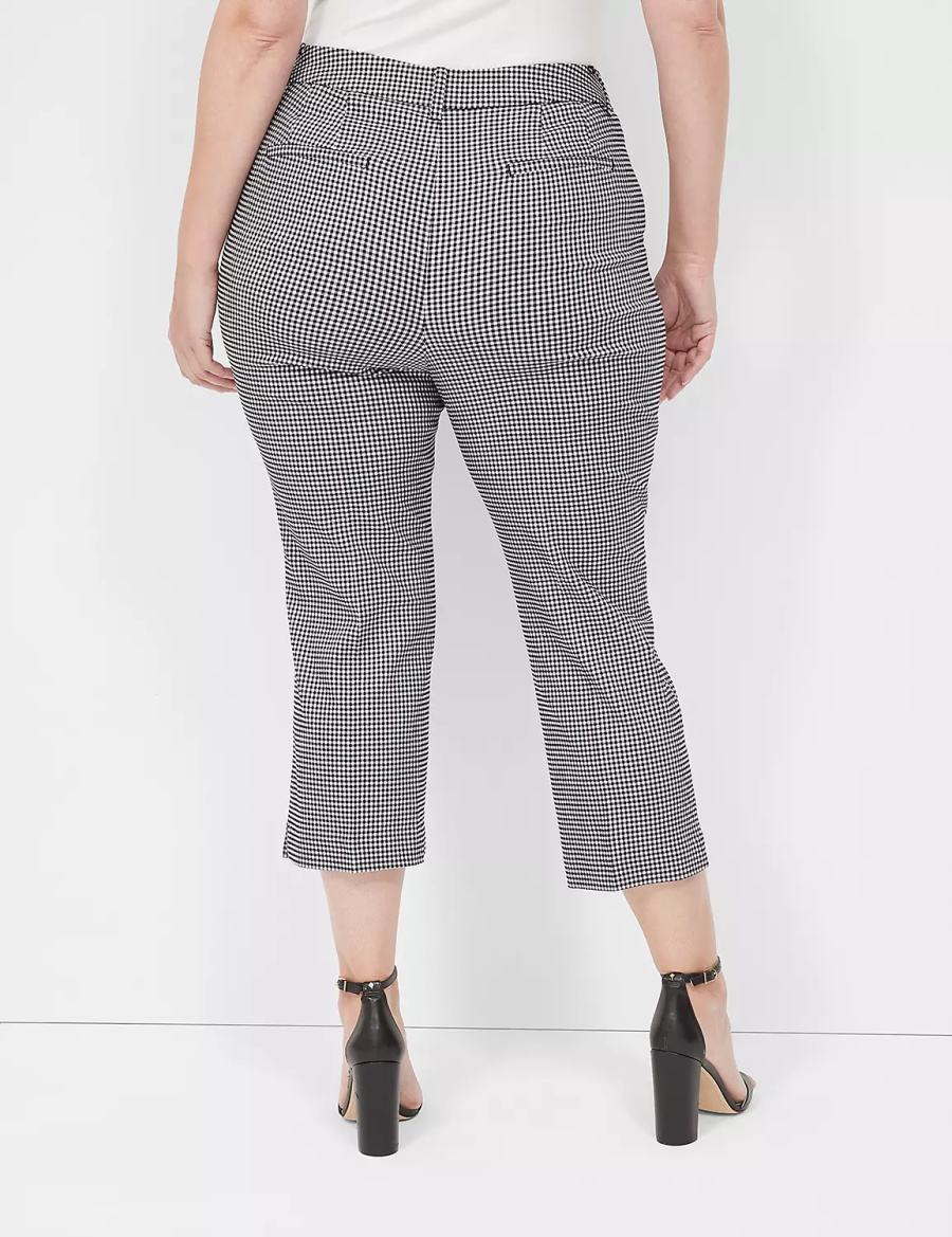 Women Lane Bryant 4-Season Slim Capri Pants Black | QRW6556RQ