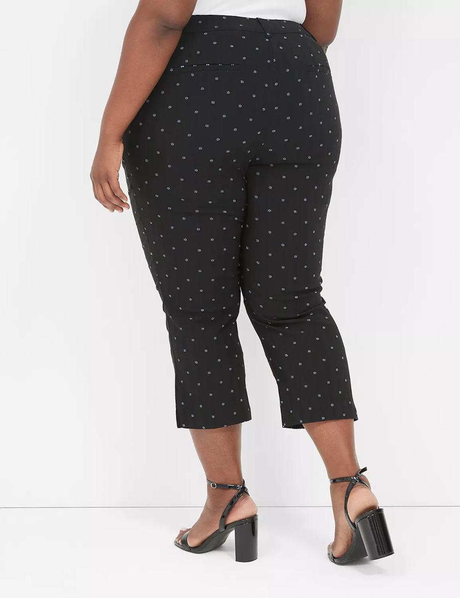 Women Lane Bryant 4-Season Slim Capri Pants Black | PZW2164LP