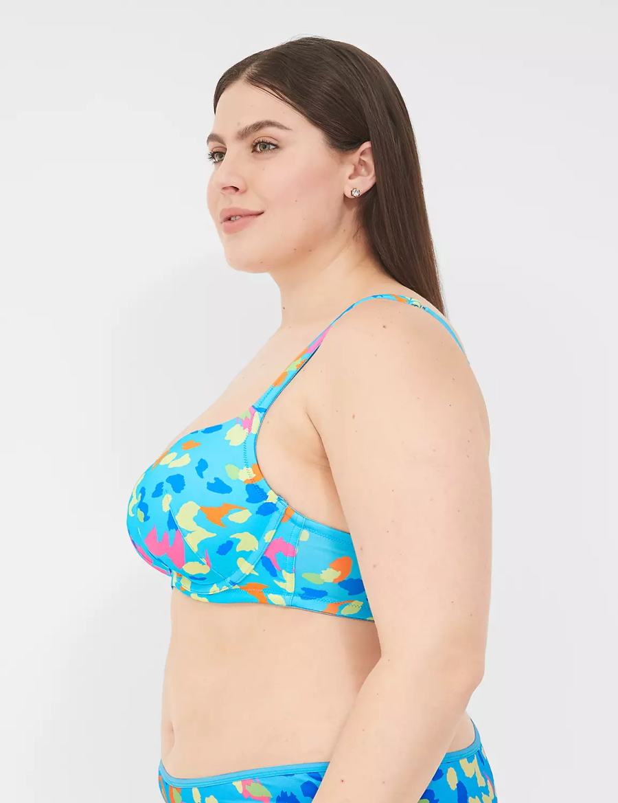 Women Lane Bryant Boost Balconette Bra Blue Multicolor | PND5213AS