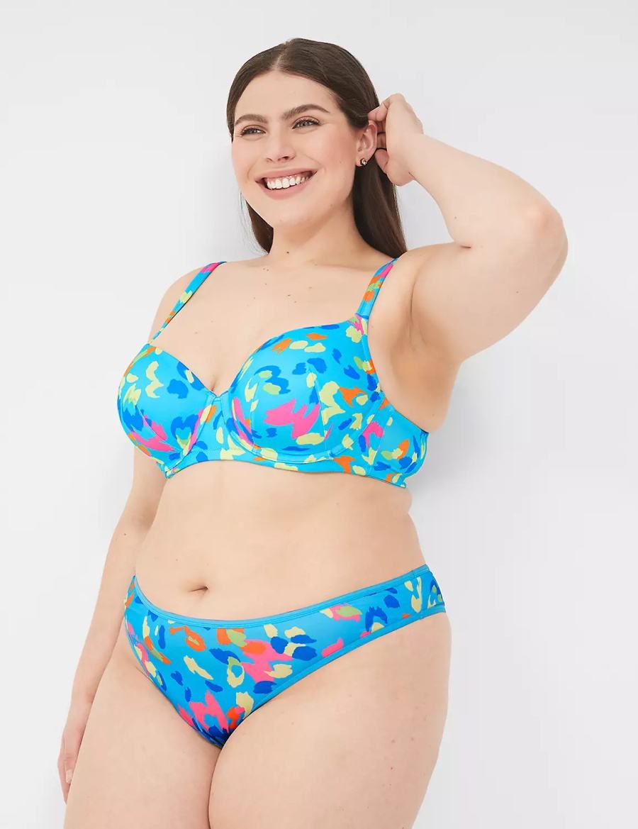 Women Lane Bryant Boost Balconette Bra Blue Multicolor | PND5213AS