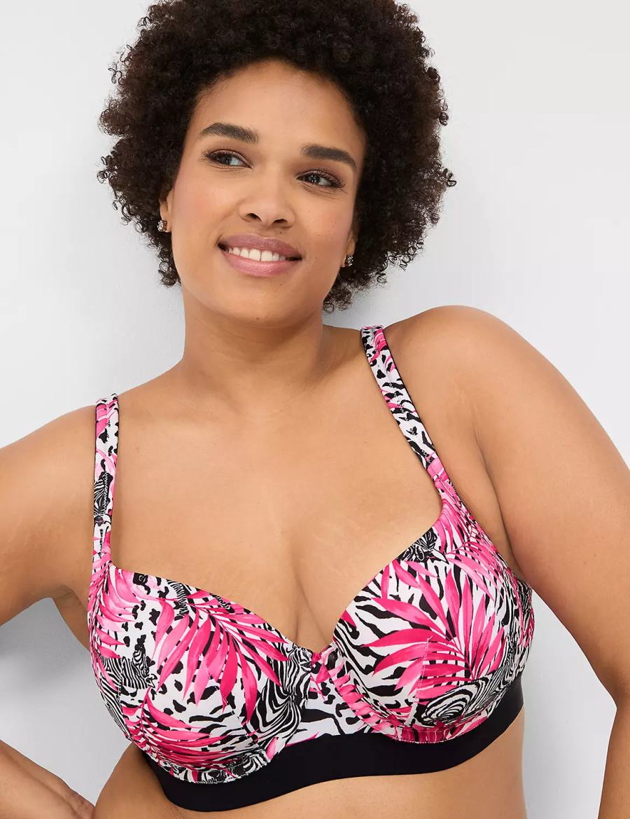 Women Lane Bryant Boost Balconette Bra Pink | LIR947IT