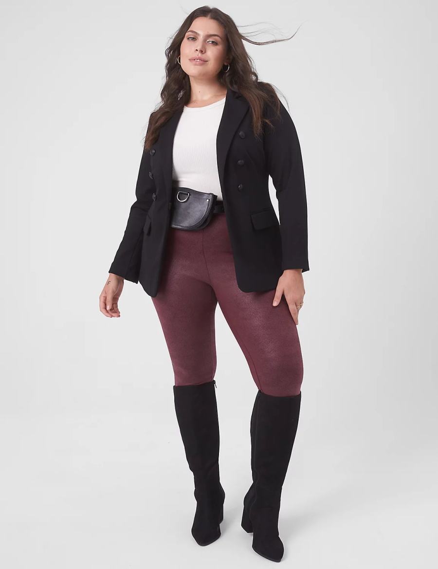 Women Lane Bryant Bryant Blazers Black | JDE6591MR