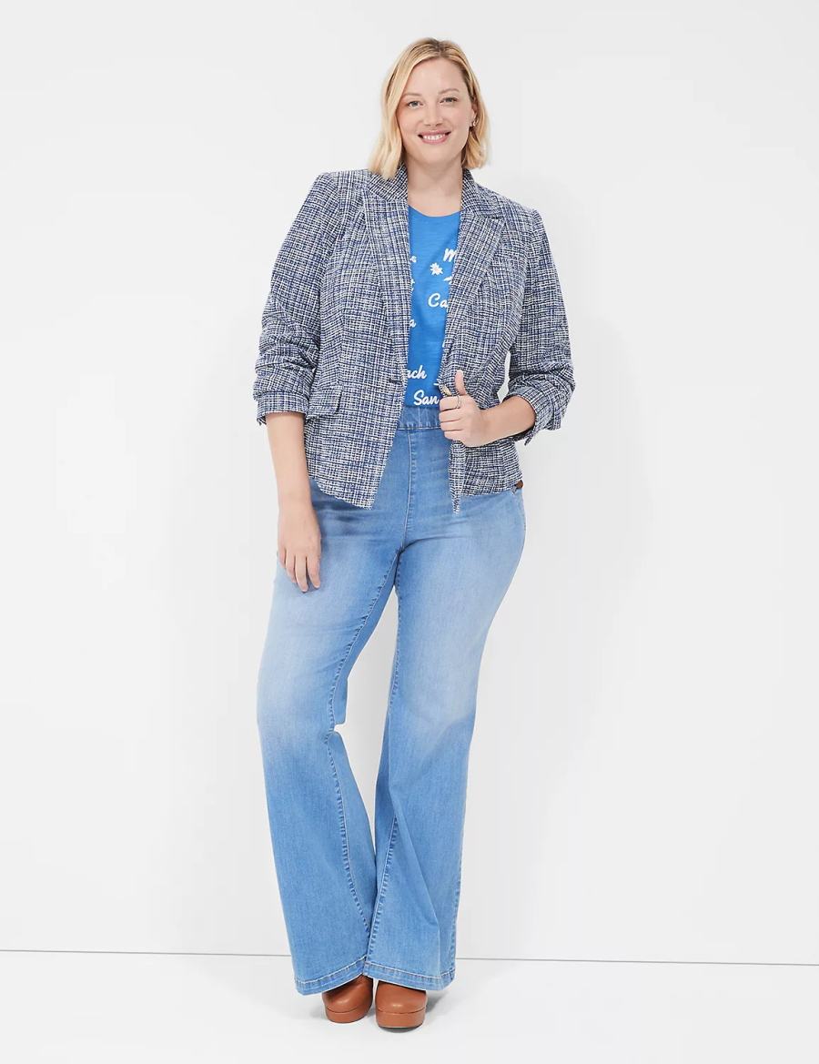 Women Lane Bryant Cities Graphic Tee T Shirts Blue | PFM738HQ