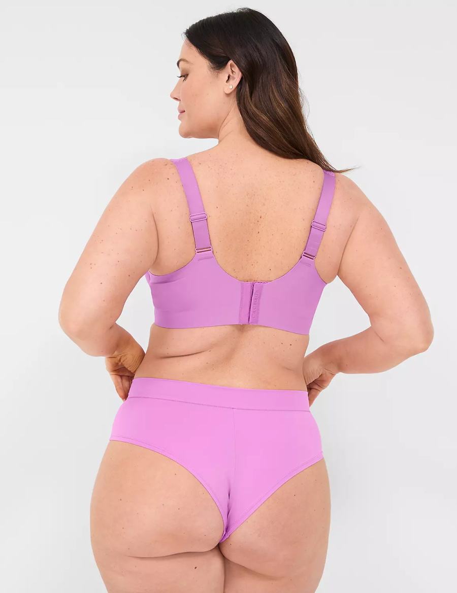 Women Lane Bryant Comfort Bliss Cheeky Panty Purple | TTU922MX
