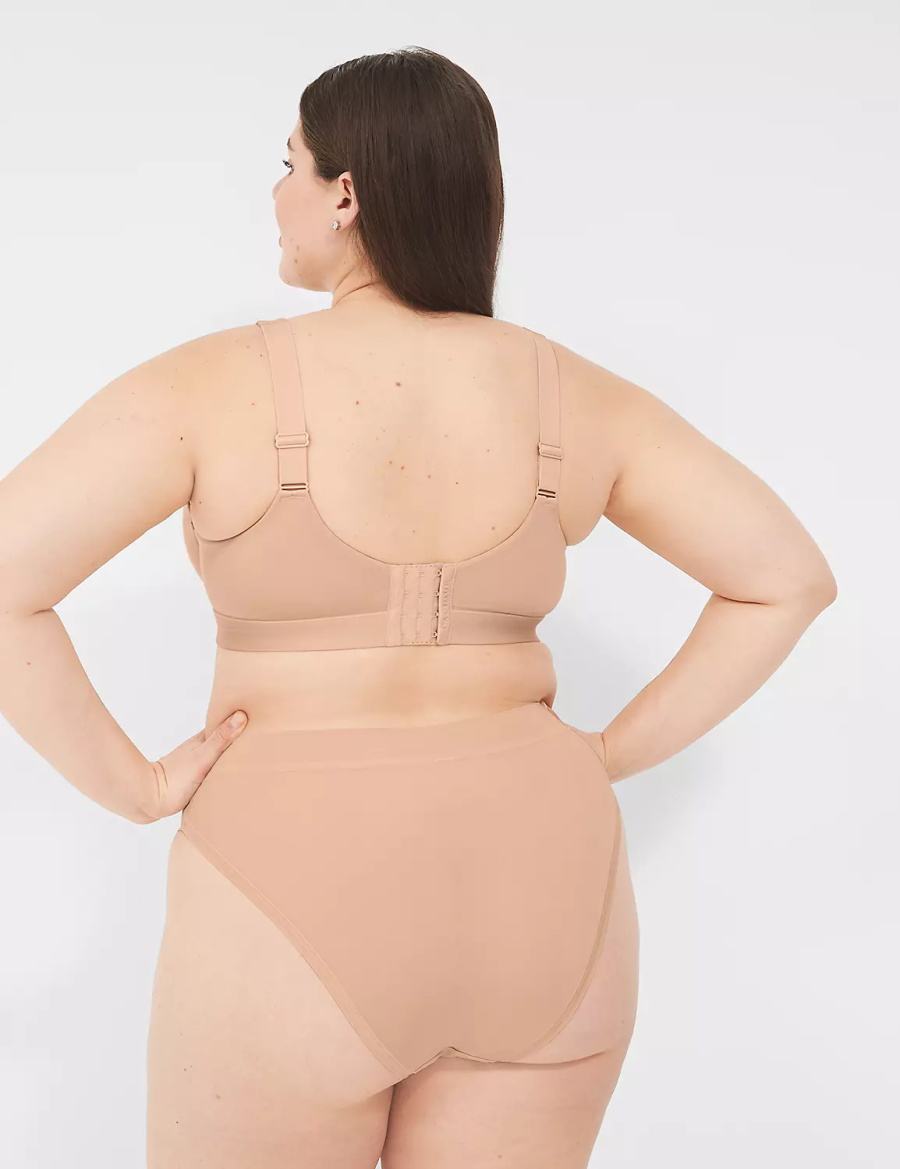 Women Lane Bryant Comfort Bliss French Cut Briefs Beige | XTI572EP