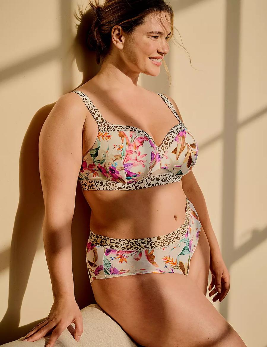 Women Lane Bryant Comfort Bliss Hipster Panty White Multicolor | GEG6267PK