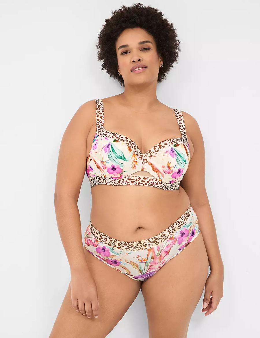 Women Lane Bryant Comfort Bliss Hipster Panty White Multicolor | GEG6267PK