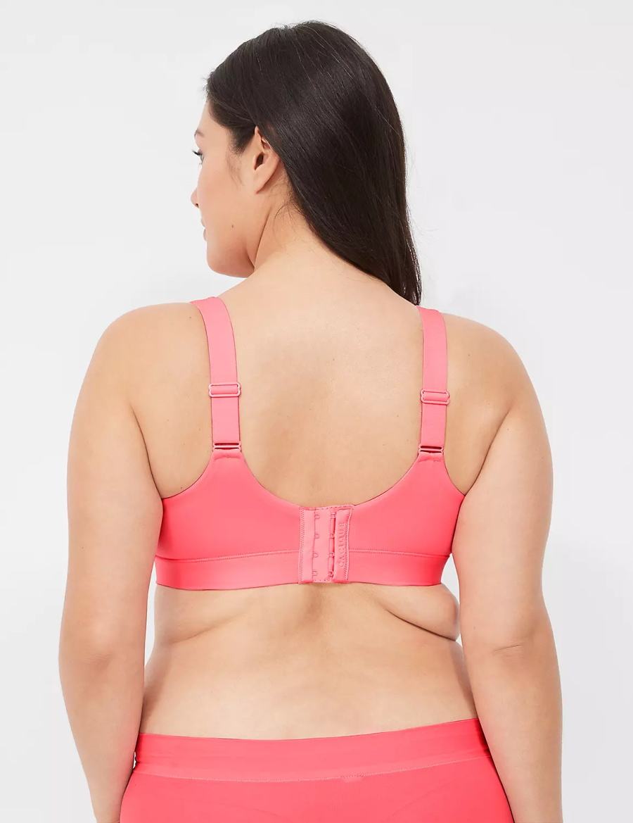 Women Lane Bryant Comfort Bliss Lightly Lined Balconette Bra Pink | QYI9681GA