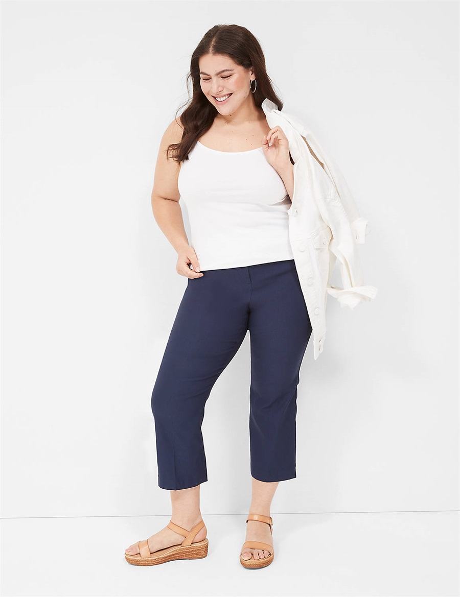 Women Lane Bryant Cotton Cami Tank Top White | CTE2388AA