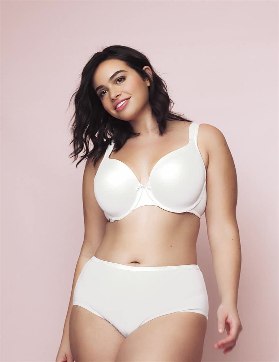Women Lane Bryant Cotton Lightly Lined Full Coverage Bralettes White | FHR9654GV