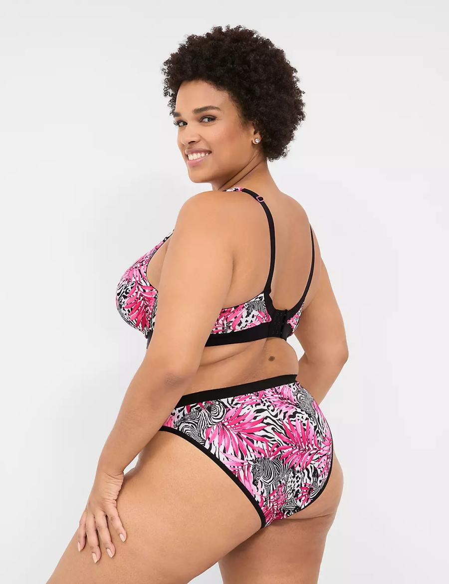 Women Lane Bryant Crush Microfiber French Briefs Pink | NVD4355MR