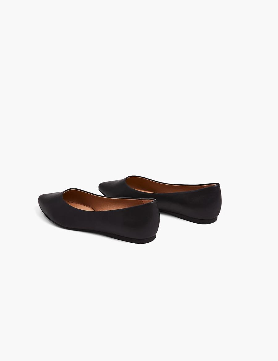 Women Lane Bryant Dream Cloud Pointed-Toe Ballet Flats Black | MWY7680MX