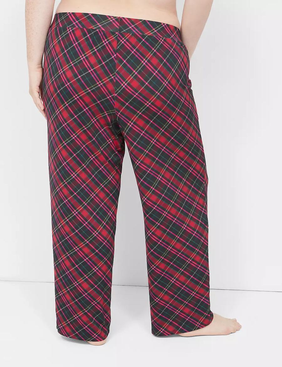Women Lane Bryant DreamyCool Block Pants Red Black | QSD24100PE