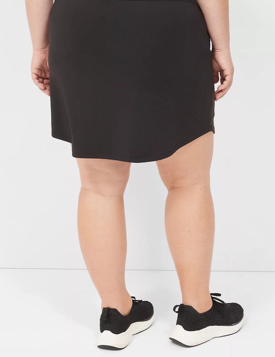 Women Lane Bryant LIVI Knit Shorts Black | STG8216TB