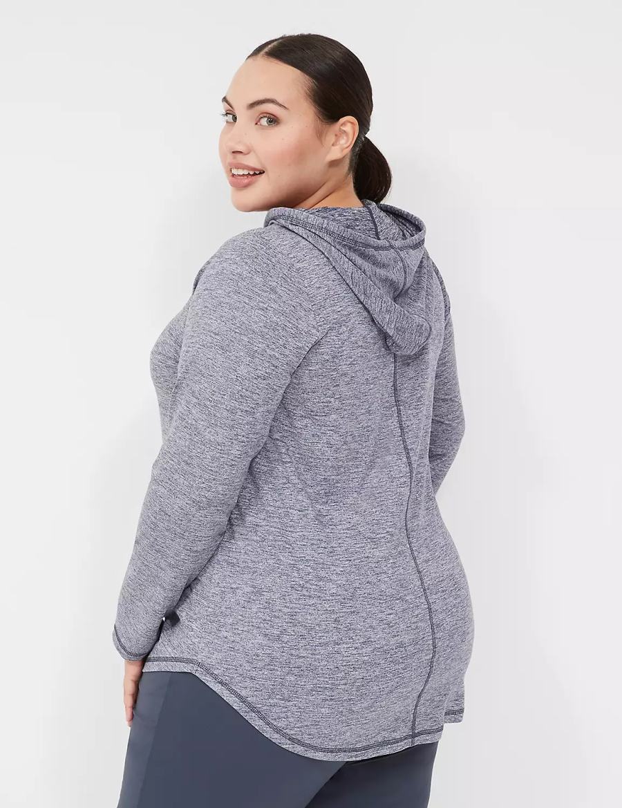 Women Lane Bryant LIVI Long-Sleeve Recycled LIVI Soft Hoodie Navy | YZO9049TT