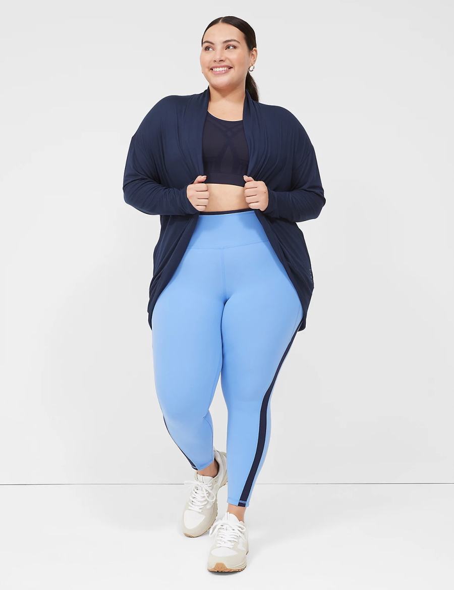 Women Lane Bryant LIVI Recycled LIVI Soft Cocoon Overpiece Robe Navy | SLS6512VK