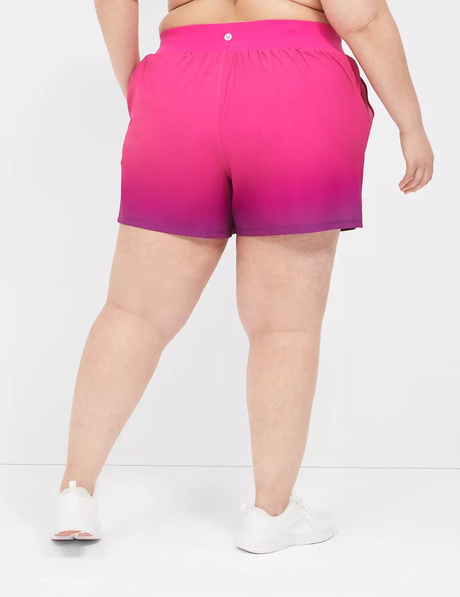 Women Lane Bryant LIVI Stretch Woven Shorts Pink | ZDV4939RK