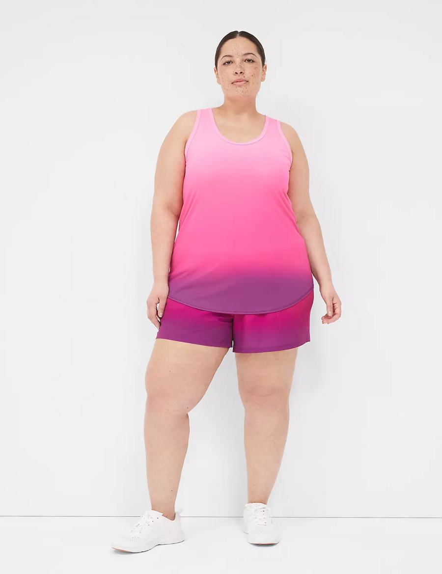 Women Lane Bryant LIVI Stretch Woven Shorts Pink | ZDV4939RK