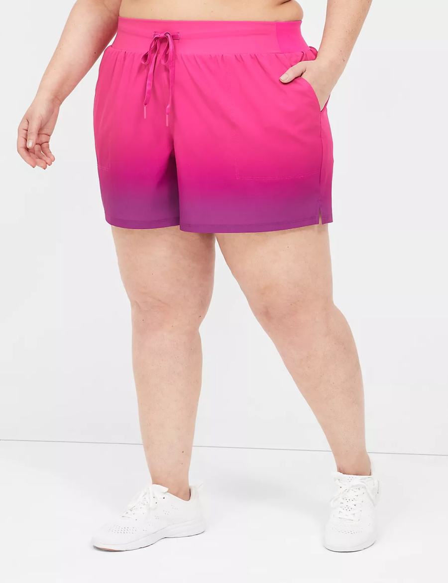 Women Lane Bryant LIVI Stretch Woven Shorts Pink | ZDV4939RK