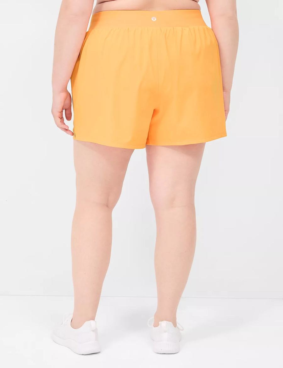Women Lane Bryant LIVI Stretch Woven Shorts Orange | CCL8595NI