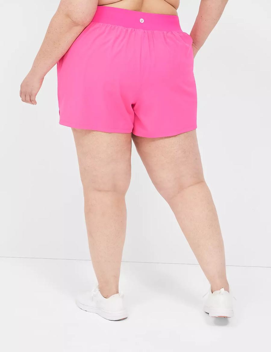 Women Lane Bryant LIVI Stretch Woven Shorts Light Pink | JIJ4075IF