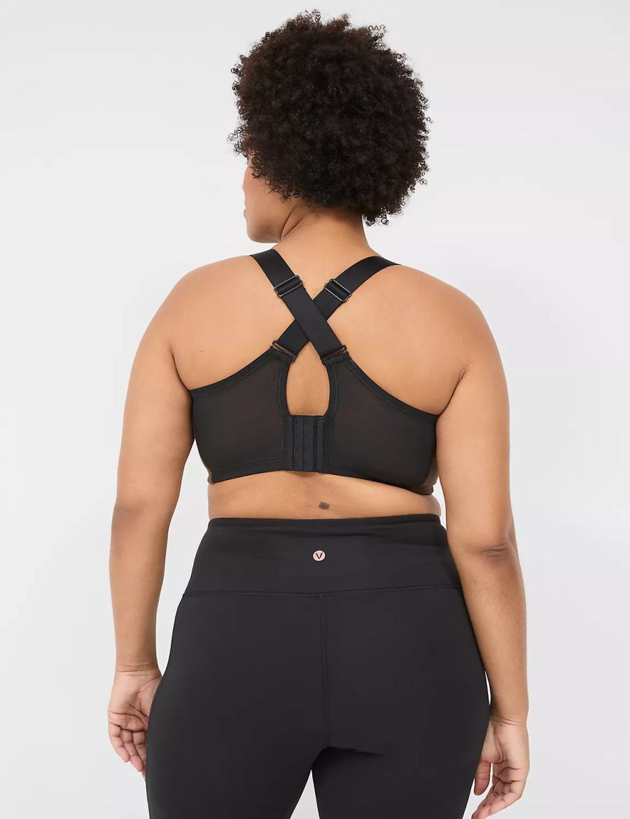 Women Lane Bryant LIVI Wireless Medium-Impact Wicking Sports Bra Dark Brown | ARH8817AN